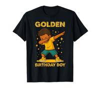 Golden Birthday Boys Bday - Decorazione per Festa di Compleanno per Bambini Maglietta