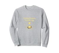 Golden Birthday Dreams: Elegante Celebrazione della Clessidra Felpa, Unisex per Adulti, Grigio Melange, M