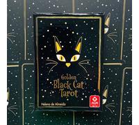 Golden Black Cat Tarot Karten-Deck AGM Urania Di Helena De Almeida