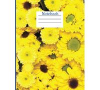 Golden Bloom: A Floral Notebook with Yellow Petals - 120 Pages, College Ruled, Matte Cover, 8.5 x 11 in