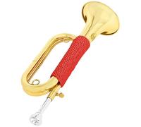 Golden Brass Bugle Cavalleria Tromba Compatti Leggero Ottone Militari Bugle Per Orchestre Scuola Sacchetto di Stoccaggio Campeggio Strumento Musicale