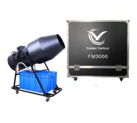 GOLDEN CENTURY FM3000 FOAM MACHINE CANNONE MACCHINA SCHIUMA PARTY CON CARRELLO E FLIGHT CASE