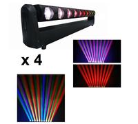 GOLDEN CENTURY MH1040 BARRA MOTORIZZATA 10 LED DA 40W RGBW IN BUNDLE 4 IN 1 FLIGHT CASE