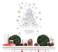 Golden Christmas Tree Window Clings |Holiday Wreath Hanger - Front Door Metal Hook For Christmas Tree, Wreaths And Seasonal Décor, Heavy-Duty Over-the-Door Design