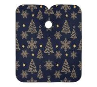 Golden Christmas Trees - Mantello da colorare per capelli, da donna, grande, per tagliare i capelli