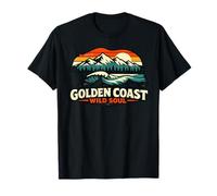Golden Coast Wild Soul Orso Surf California Retro Maglietta