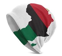 Golden Crown African American Pride White Beanie Chemio Hat Cancer Headwear Cappelli a Maglia Baggy Slouchy Sciarpa cap per Adulti Donna Uomo