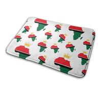 Golden Crown African American Pride White Zerbino Asciugapassi Antiscivolo Tappeti Da Bagno Morbido Zerbino Ingresso Per Vasca Interno Esterno 40X60Cm