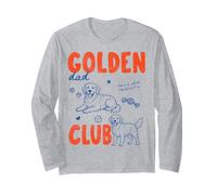 Golden Dog Dad Club Festa del papà Uomini Maglia a Manica