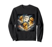 Golden Doodle Dog Clothes Mom Dad Funny 3 Howling Moon Meme Felpa