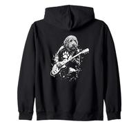 Golden Doodle Guitar Dog Felpa con Cappuccio