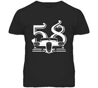 Golden Dosa 1958 Edsel Grill View Faded Look Dark Mens T-Shirt Black Tees Unisex Shirt L