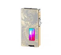 (Golden Dragon)Electric Lighter Rechargeable Lightweight Multi-Use Vintage Lighter Men's Present
