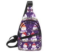 Golden Dust Light Christmas 2 (2) zaino a tracolla regolabile, borsa a tracolla da viaggio ed escursionismo, Multicolore 12., 11.8x7x1.5in/30x18x4cm