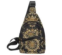 Golden Dust Light Christmas 2 (2) zaino a tracolla regolabile, borsa a tracolla da viaggio ed escursionismo, Multicolore 18, 11.8x7x1.5in/30x18x4cm