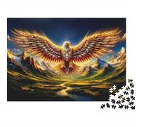 Golden Eagle Ala Puzzles 1000 Pezzi In Colori Brillanti, Un Gioco Di Puzzle Per Pace Interiore, Ideale Per Attività in Famiglia, Regalo Di Compleanno Originale 70x50cm/1000pcs