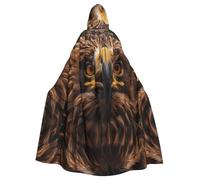 Golden Eagle Dream CoreHalloween stampato mantello con cappuccio adulto partito accappatoio mascherata e gioco di ruolo. Mantello da mago di carnevale
