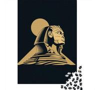 Golden Egyptian Sphinx Puzzle Impossible 1000Pcs Decorazione Per La Casa. Giochi Rilassamento E Intelligence Per Adulti E Ragazzi Da 14 Anni 38x26cm/1000pcs
