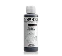 Golden Fluid Acrylic 4 Oz Van Dyke Brown