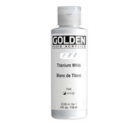 Golden : Fluid Acrylic Paint : 119ml (4oz) : Titanium White