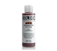 Golden : Fluid Acrylic Paint : 119ml (4oz) : Transparent Red Iron Oxide