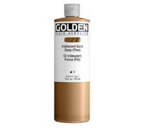 Golden : Fluid Acrylic Paint : 473ml (16oz) : Gold Deep Fine Iridescent