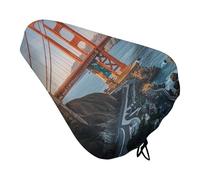 Golden Gate Bridge - Coprisedile per bicicletta, impermeabile, con coulisse, per pioggia, neve, polvere, per mountain bike, bici da strada