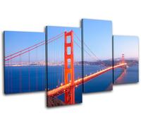 Golden Gate Bridge Landmarks MULTI TELA parete arte foto stampa