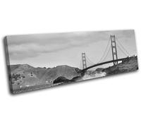 Golden Gate Bridge San Fran Architecture SINGLE TELA parete arte foto stampa