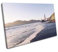 Golden Gate Bridge San Francisco City SINGLE TELA parete arte foto stampa