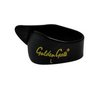 Golden Gate GP-4B - Plettri per pollice, misura L, colore: Nero