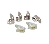 Golden Gate GP1-GP5 - Set di plettri per pollice e dita, in acciaio inox/perlato, misura media