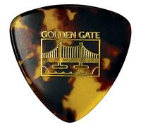 Golden Gate MP-10 Deluxe Tortoise Style Plettro piatto, Triangolo grande, 12 pezzi, tartaruga marrone