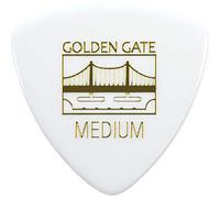 Golden Gate MP-404 - Plettri triangolari per chitarra, spessore 0,75 mm, colore: Bianco