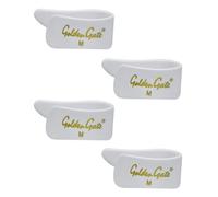 Golden Gate Plettro medio per pollice, 4 pezzi, bianco, in plastica