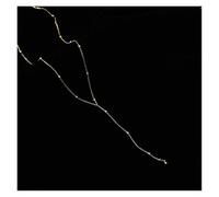 Golden geometric tassel beads are simple metal double-layer long chain necklaces and party jewelry gifts for women(Gold-03)