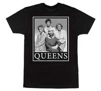 Golden Girls Blanche Rose Dorothy Sophia Queens Photo Mens T-Shirt Black Tees Unisex Shirt XL