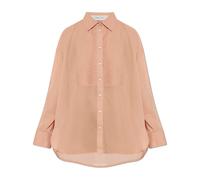 Golden Goose - Camicia Oversize Plissettata - - Blouses & Shirts - Donna - Rosa - 2XS