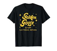 Golden Goose Casino Hotel Retro Las Vegas Vintage Maglietta