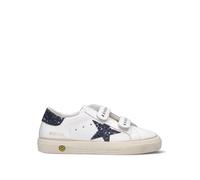 GOLDEN GOOSE MAY SCHOOL Sneaker ragazzi bianca in pelle 38