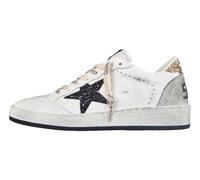 Golden Goose Scarpe Sneakers da Donna Ball Star Glitter Star 10750 Bianco, Oro e Nero (Sistema Taglie Calzature EU, Adulto, Numero, Media, 39)