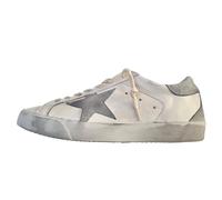 Golden Goose Scarpe Sneakers Uomo Vintage Super Star 11166 Bianco e Grigio (Bianco e Grigio, Sistema Taglie Calzature EU, Adulto, Numero, Media, 43)