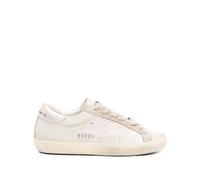Golden Goose, ,Shoes ,Donna ,Beige ,38 EU Argento Lacci Suola in Gomma Sneakers