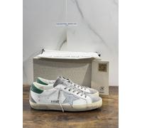 Golden Goose Sneaker Uomo Super Star White Green Pelle Luxury Men Sneaker 41