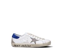GOLDEN GOOSE SUPER-STAR CLASSIC Sneaker uomo bianca/blu in pelle 45
