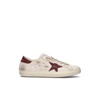 GOLDEN GOOSE SUPER-STAR CLASSIC WITH LIST Sneaker uomo bianca/bordeaux in pelle 41