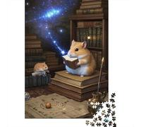 Golden Hamster Jigsaw for Adults 1000Pc Brainteasing Home Decoration Gifts for Men Challenge 1000pcs (75x50cm)