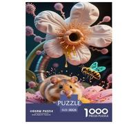 Golden Hamster Jigsaw Puzzle Impossibili 1000 Pezzi Decorazione Per La Casa. Rilassamento E Intelligence Per Adulti E Bambini Da 12 Anni 38x26cm/1000pcs
