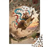 Golden Hamster Jigsaw Puzzle Impossible 1000Pcs Cute Decorazione Per La Casa. Giochi Rilassamento E Intelligence Per Adulti E Ragazzi Da 14 Anni 1000pcs (75x50cm)