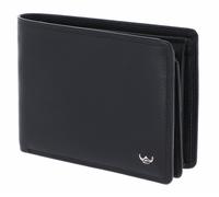 Golden Head Billfold With Secret Pocket Black